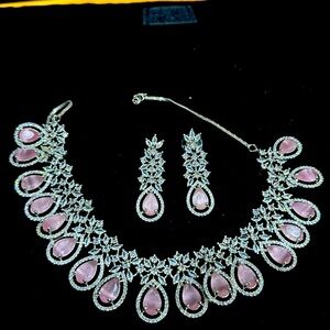 Necklace and matching earrings set.